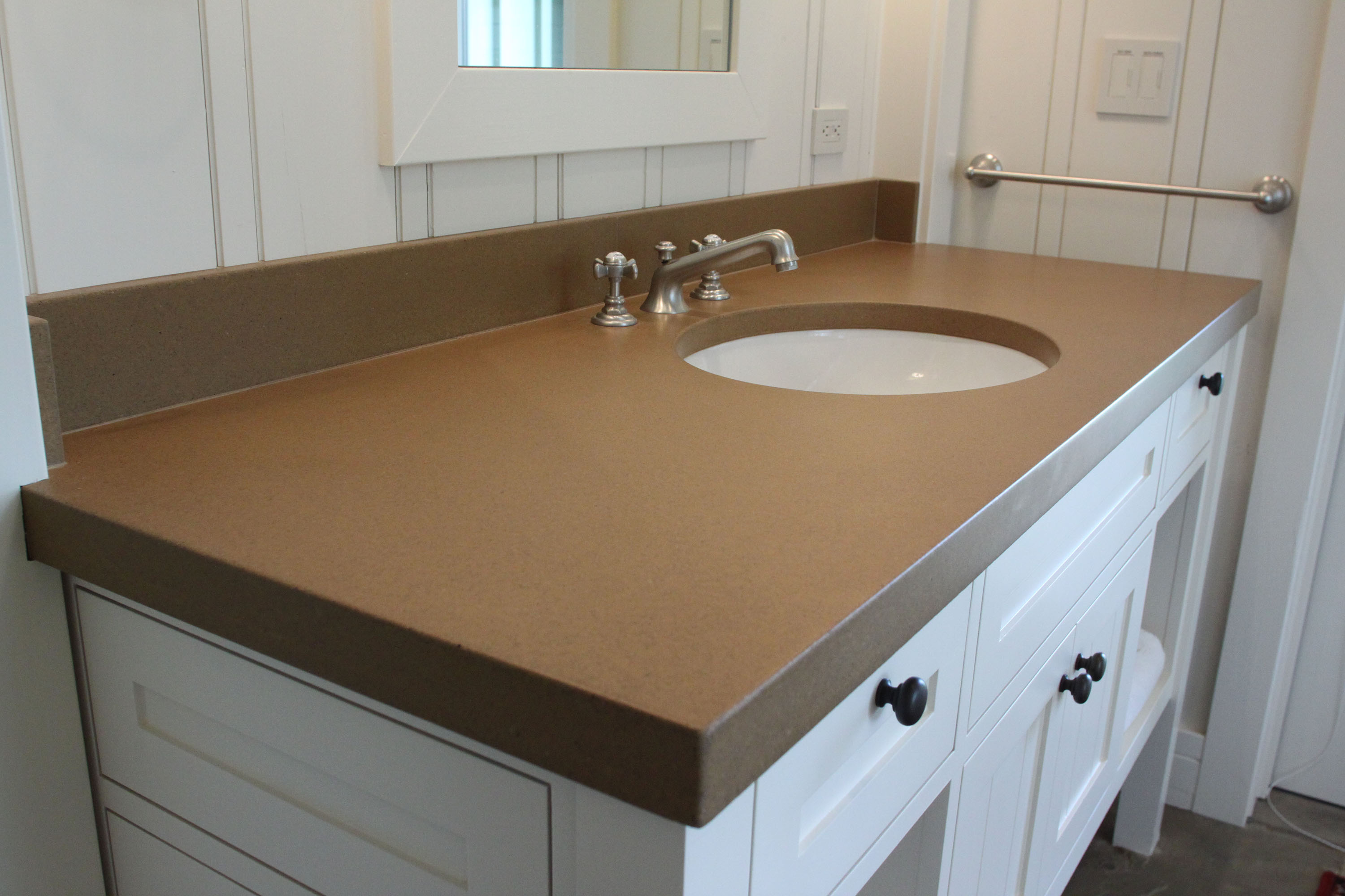UnderMount Sink with NuCrete Concrete Countertop, N606 Thyme