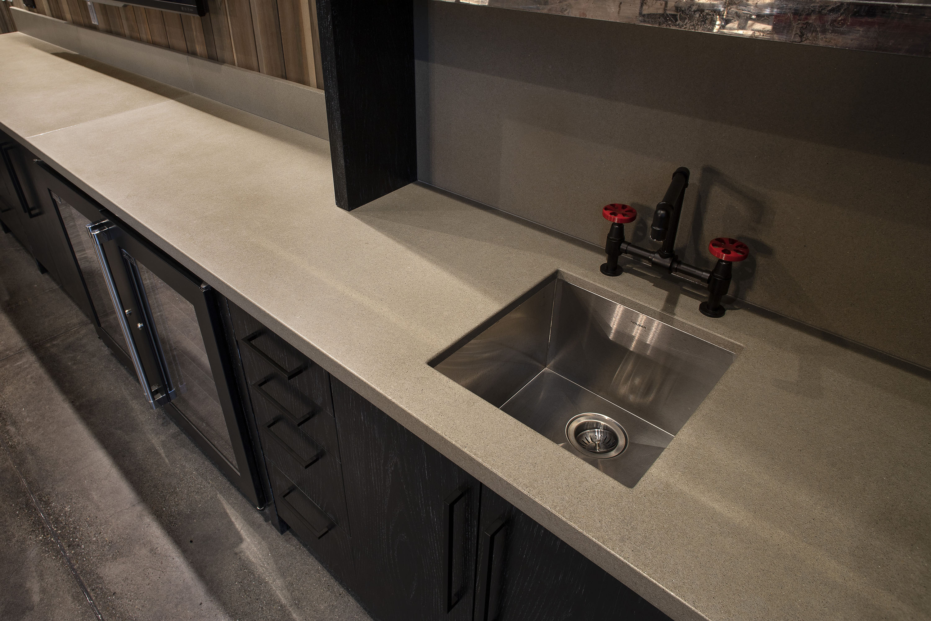 UnderMount Sink with Concrete Countertop, N603 Ash