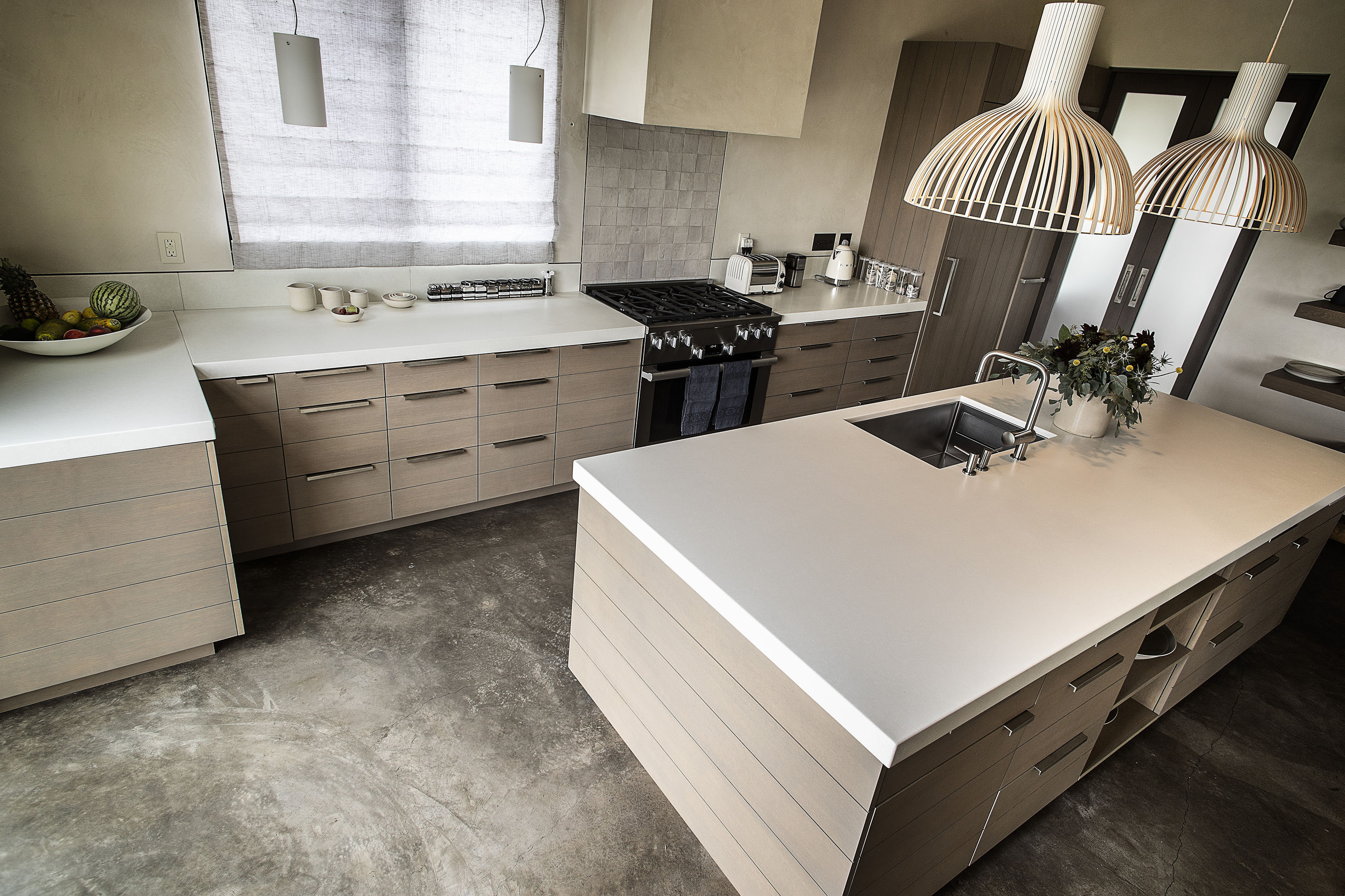 Custom Concrete Kitchen Counter, N626 Smow