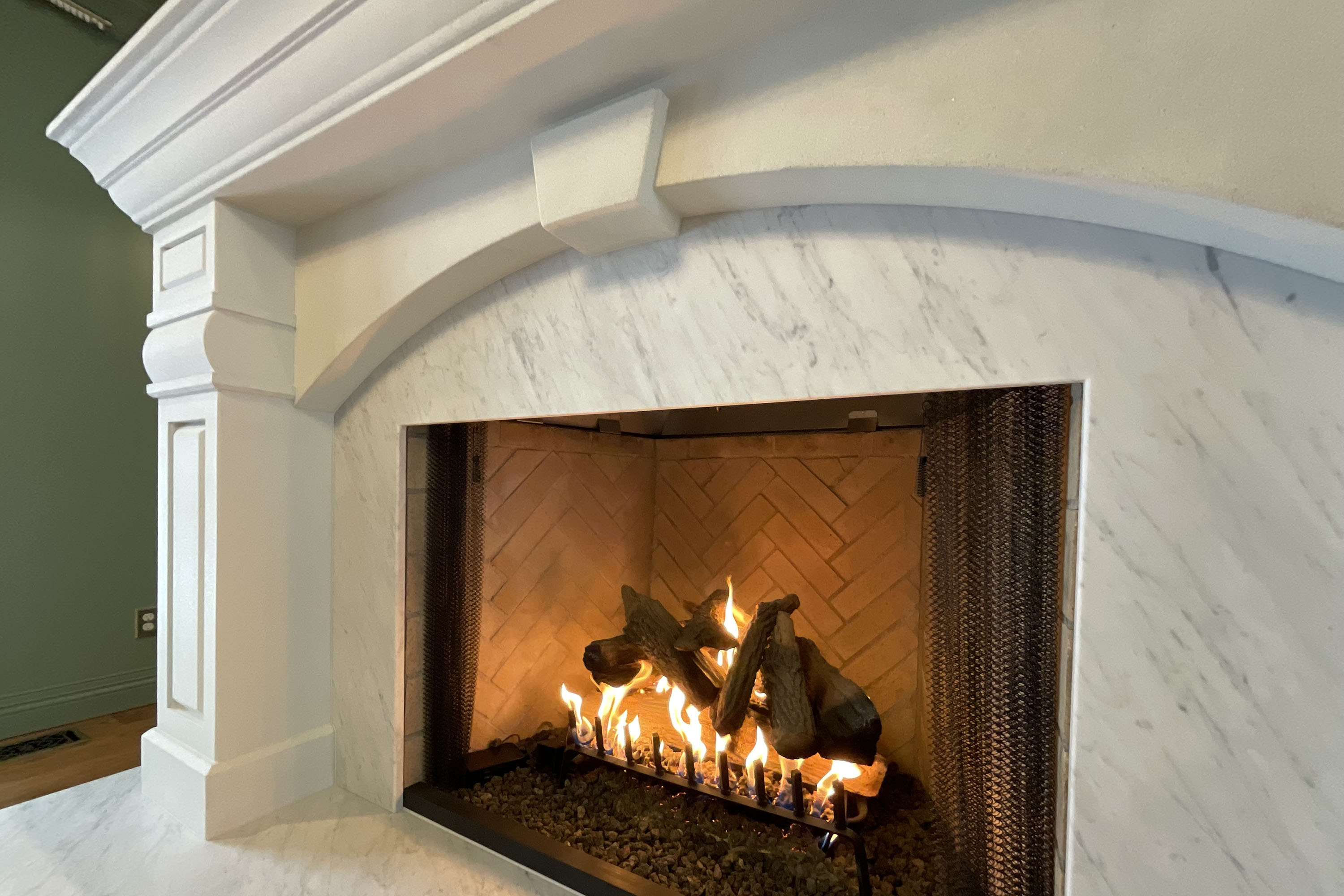 FPS40 | Traditional Concrete Fireplace Surround | MB Builders