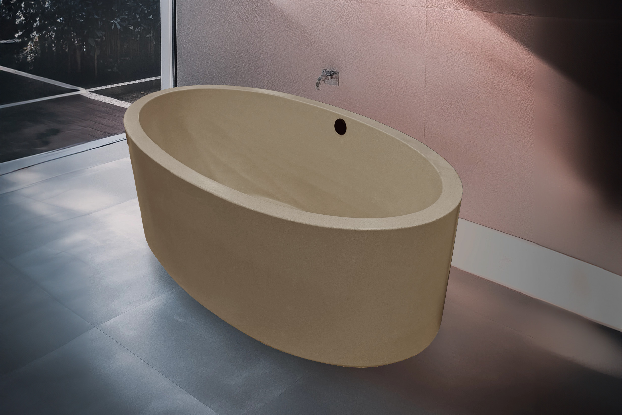 Tranquility Urban Concrete Soaking Tub