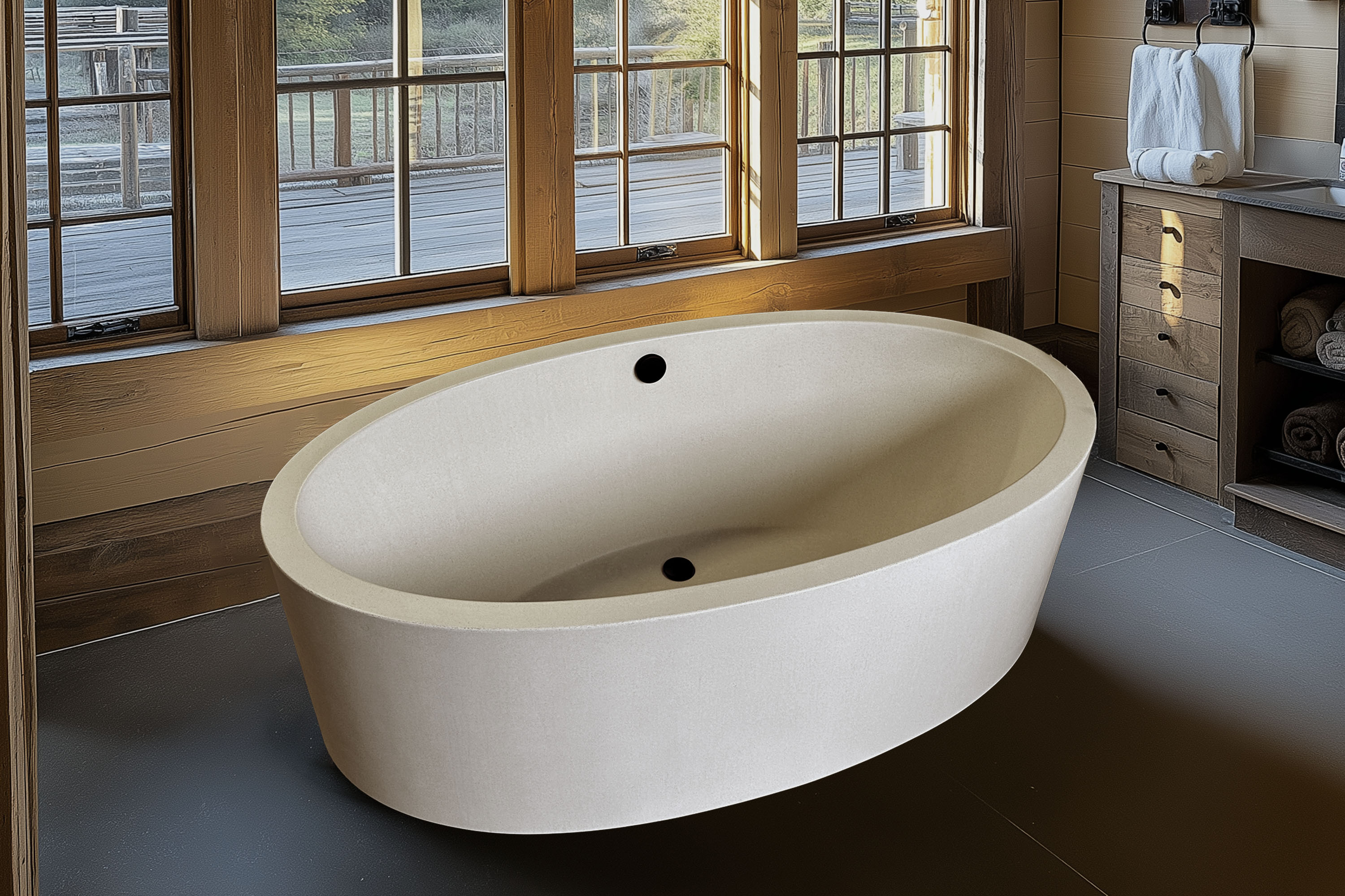 Tranquility Urban Concrete Soaking Tub