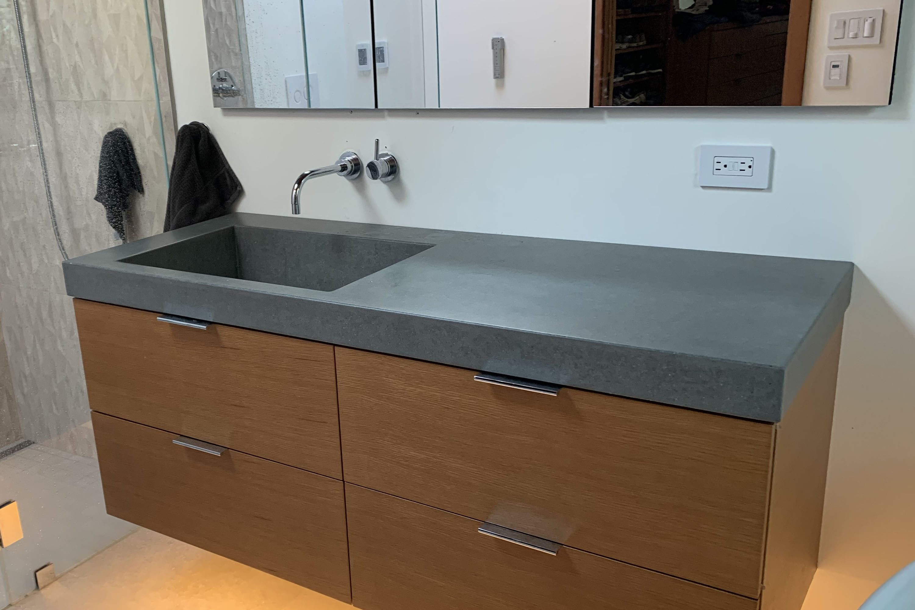 Rectangular Integrated Countertop Sink, N632 Twilight