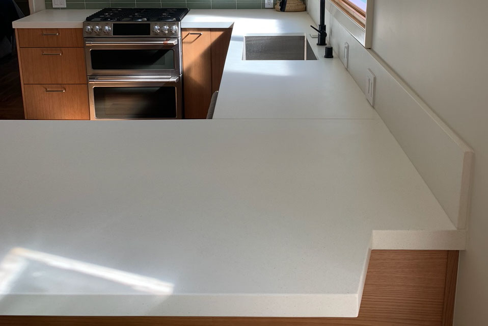 Custom Concrete Kitchen Counter, N626 Smow