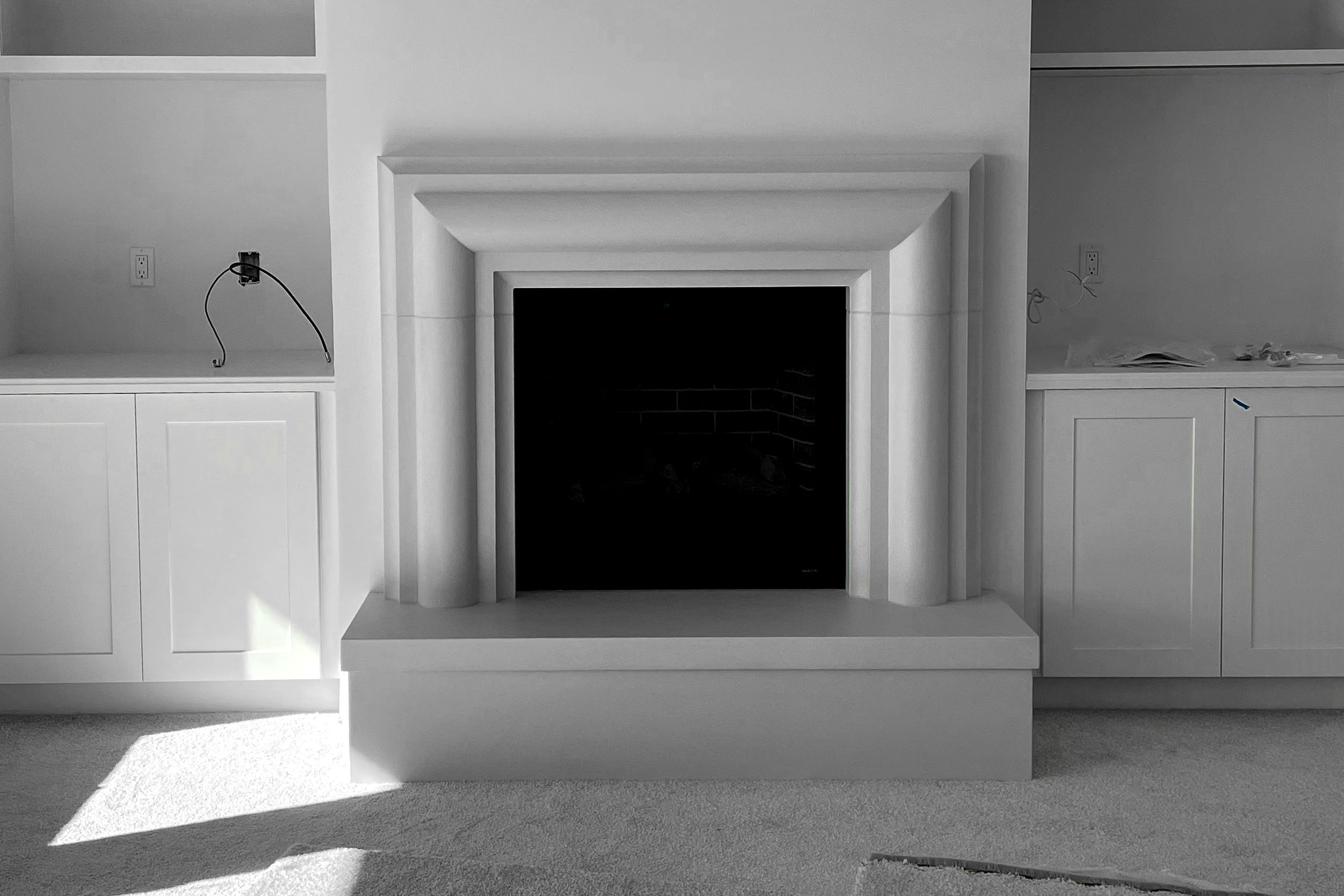FPS36 | Traditional Concrete Fireplace Surround | MB Builders