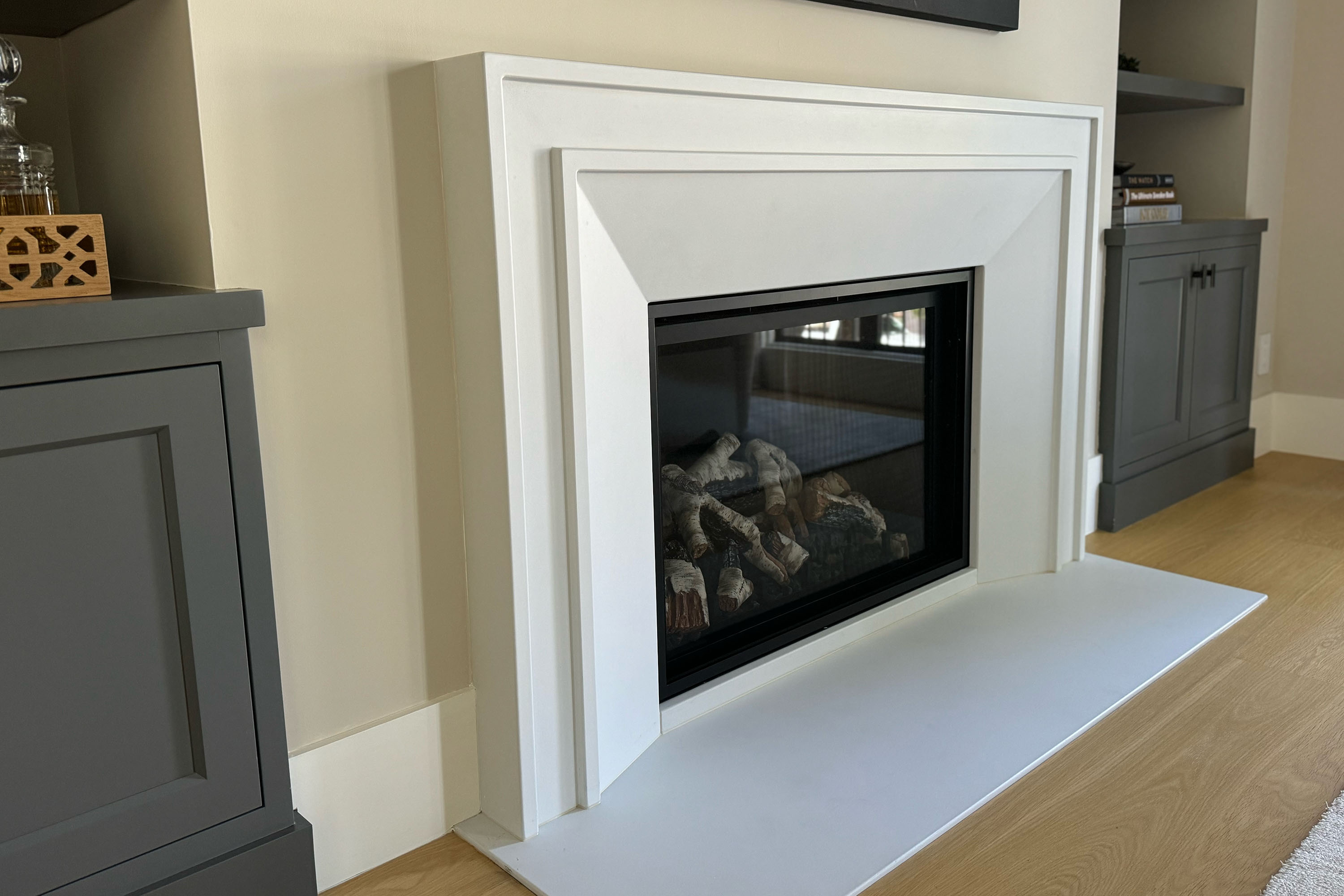 FPS45 | Contemporary Concrete Fireplace Surround